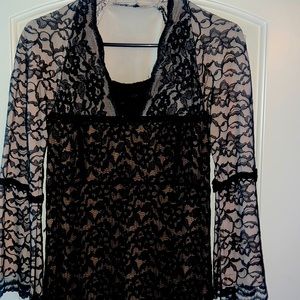 Black lace dress